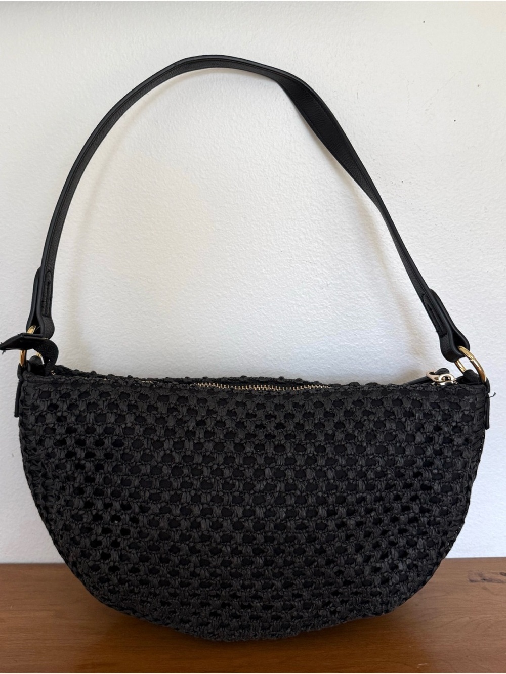 Universal Thread Black Woven Shoulder Bag in Black - Picture 4 of 8
